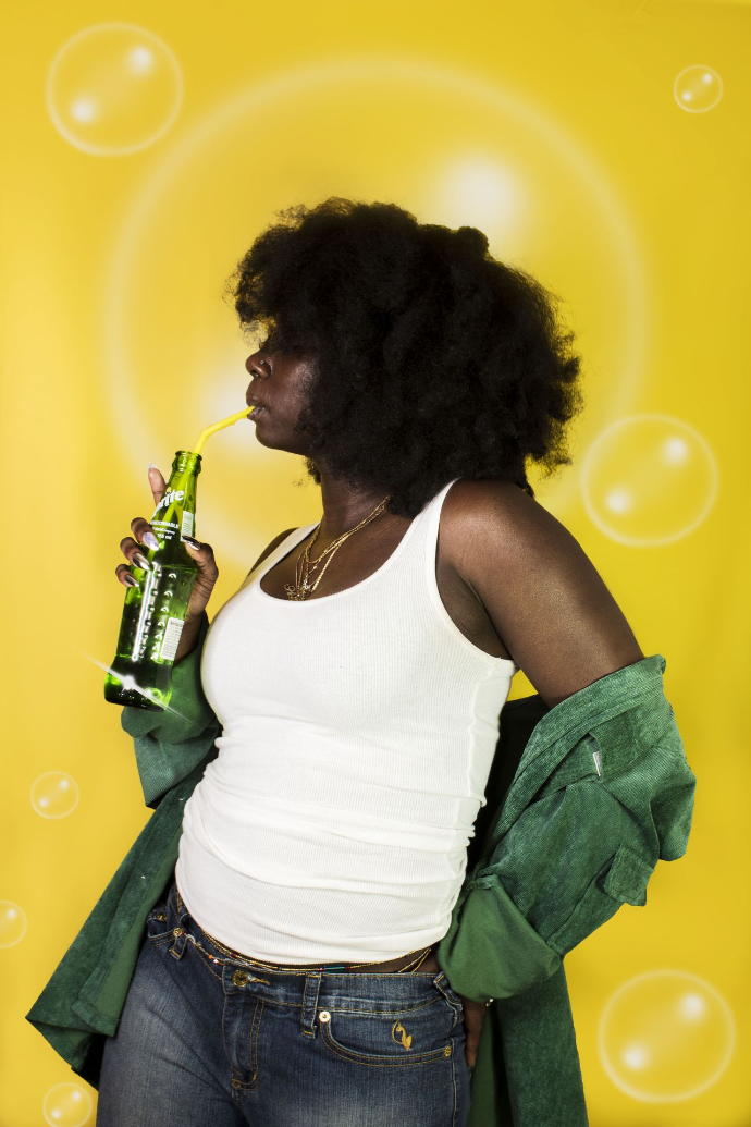 sprite ad inspired photoshoot