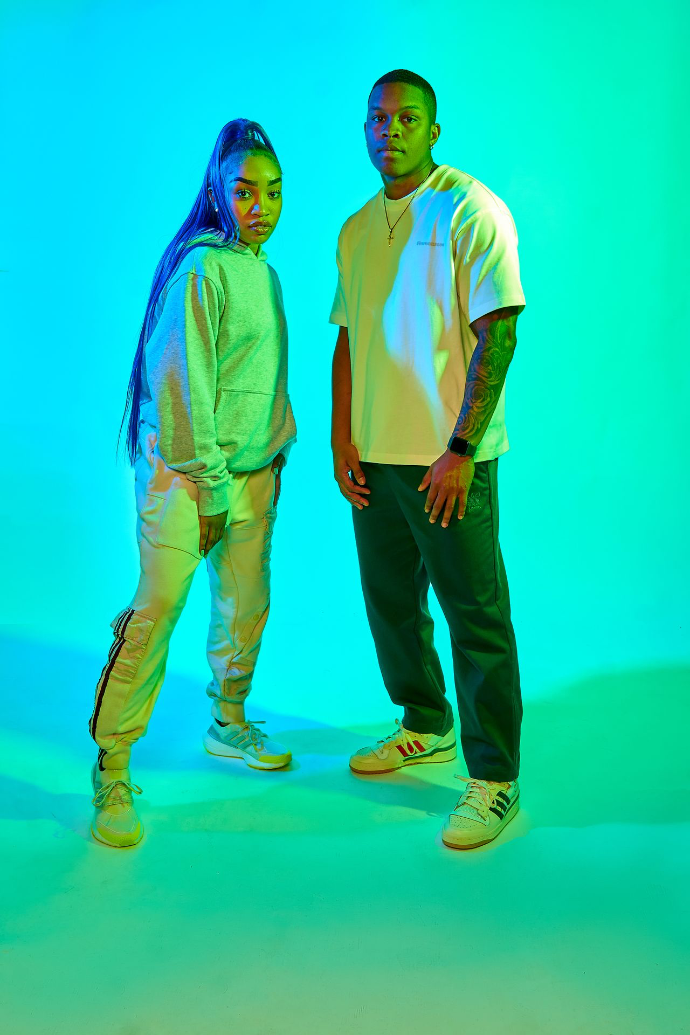 adidas test photoshoot showing color theory