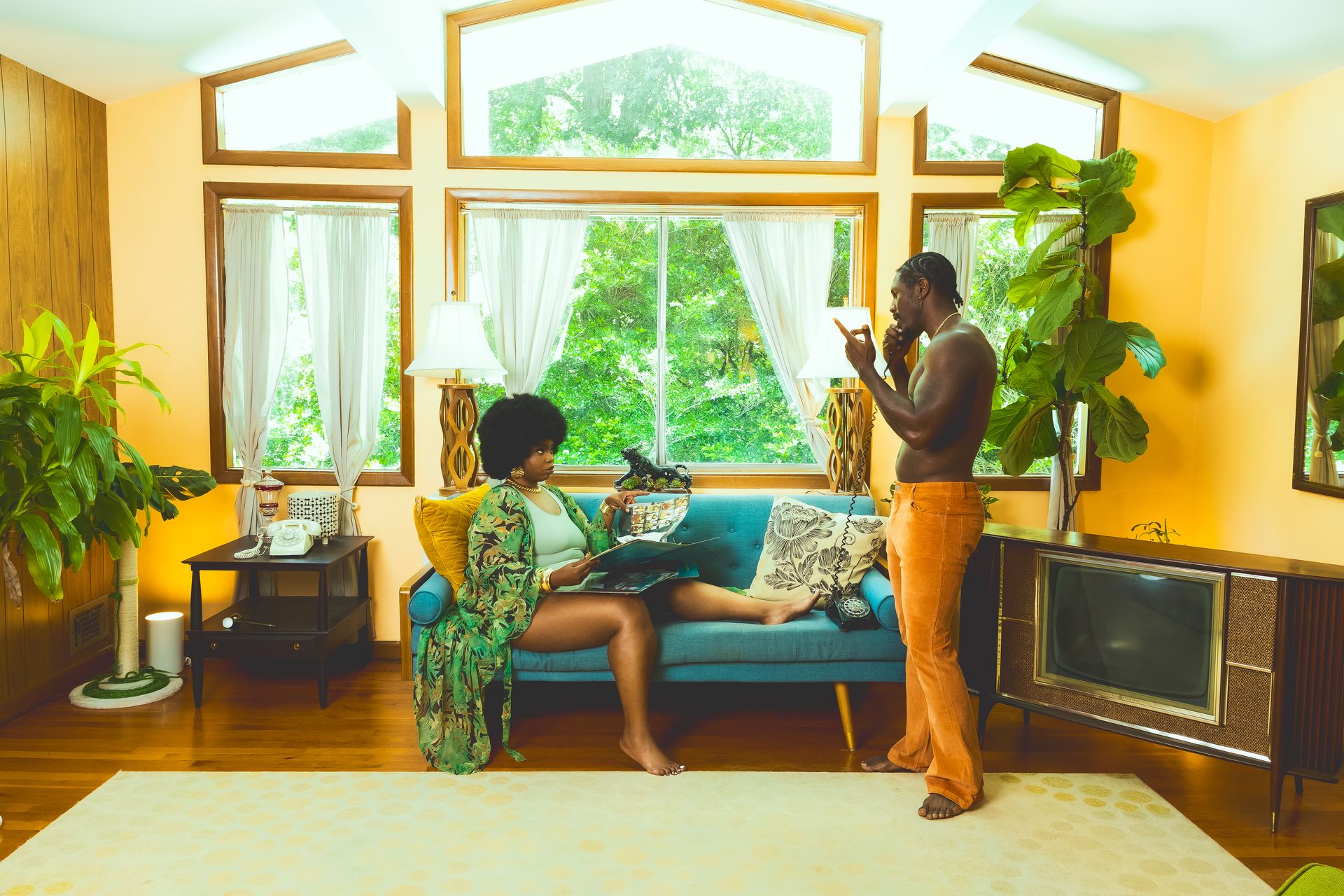 Editorial passion project to express black love with 70's nostalgia 