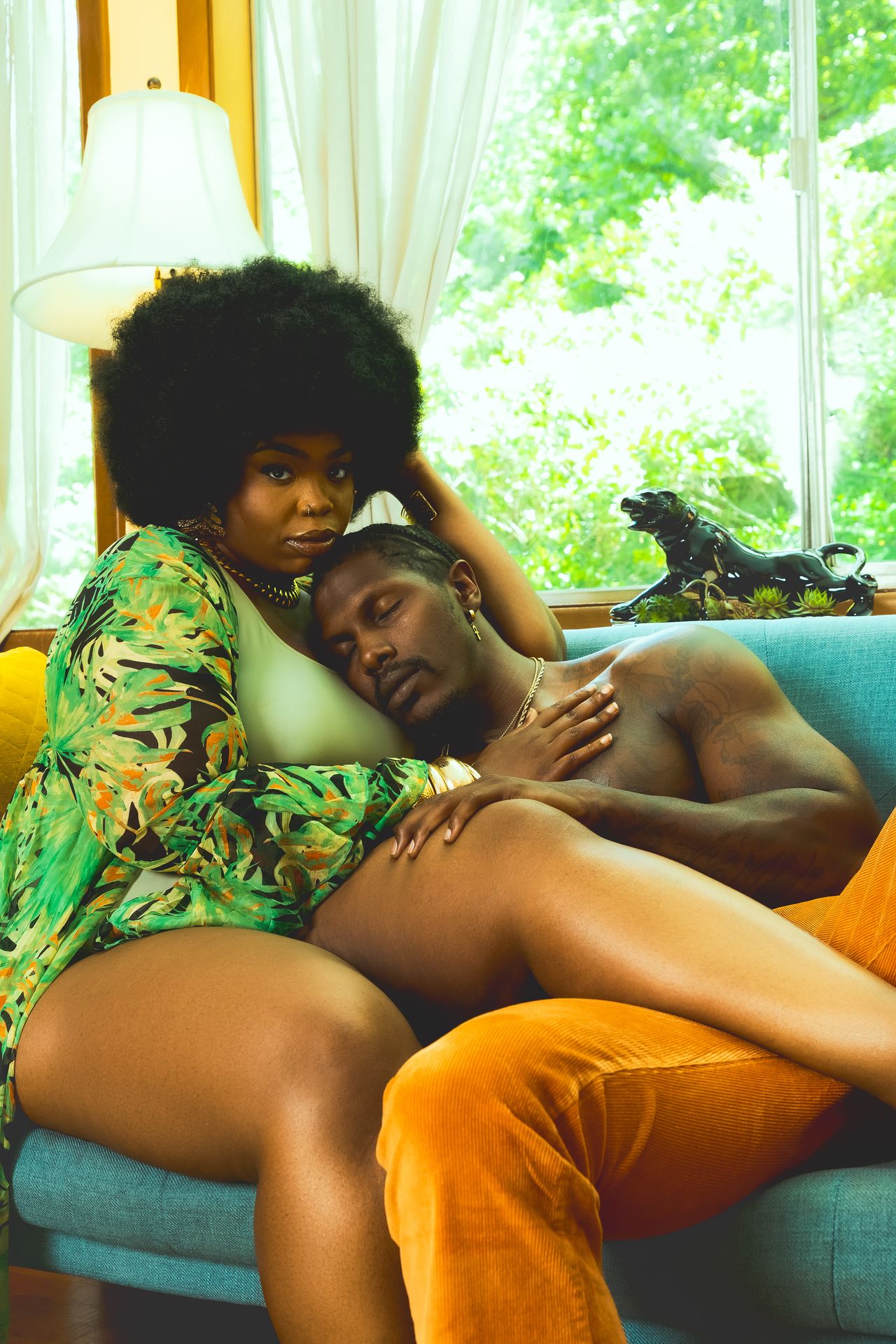Editorial passion project to express black love with 70's nostalgia 