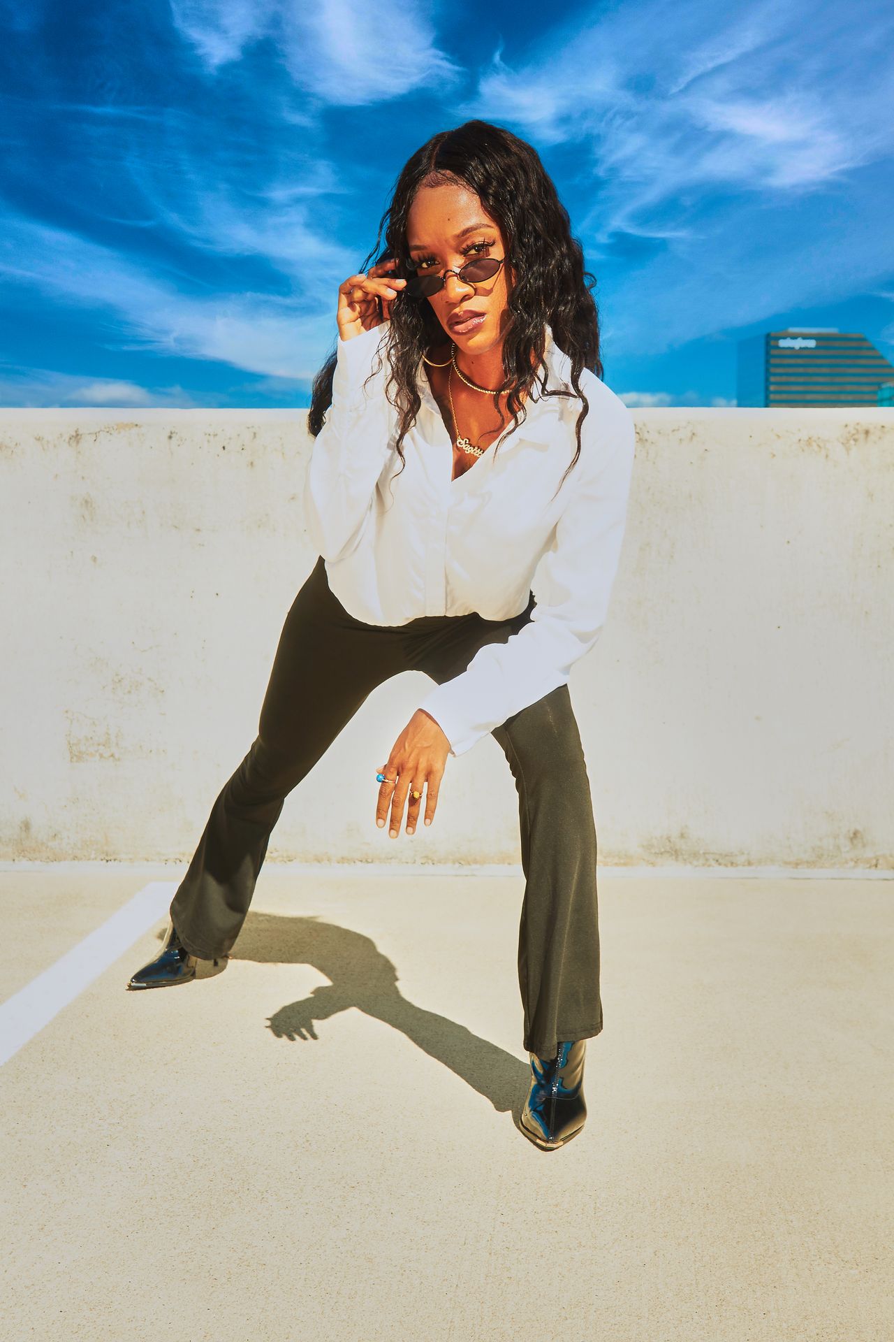 Editorial portrait photographed by Toshia D