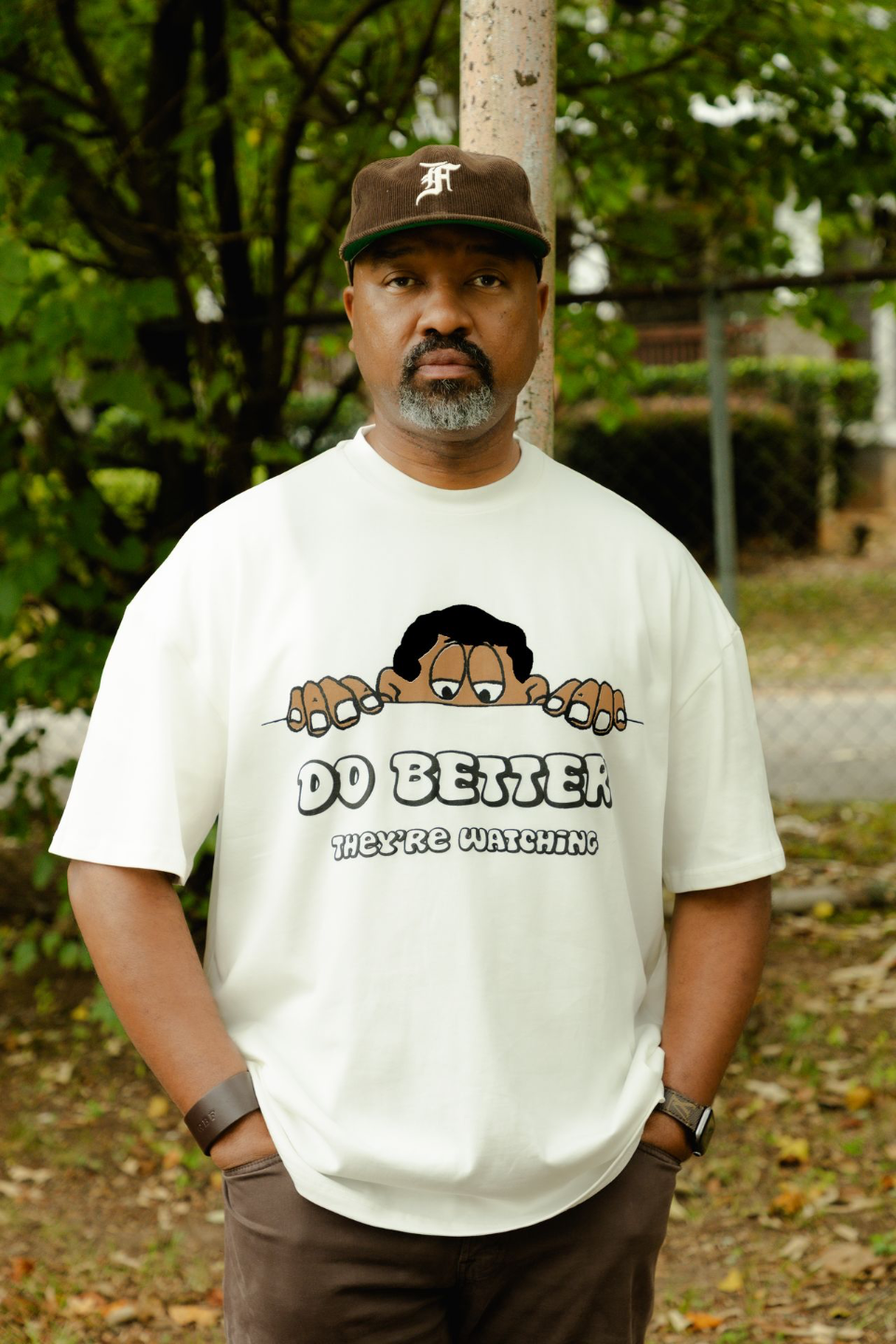 Do Better clothing branding portrait